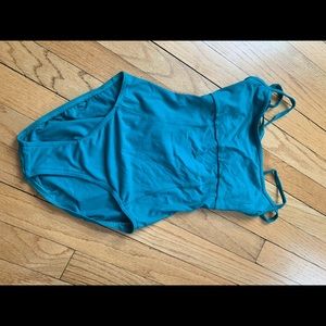 Teal simple leotard/bodysuit